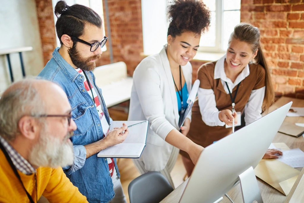 Marketing Team Discussing Digital Marketing Strategies